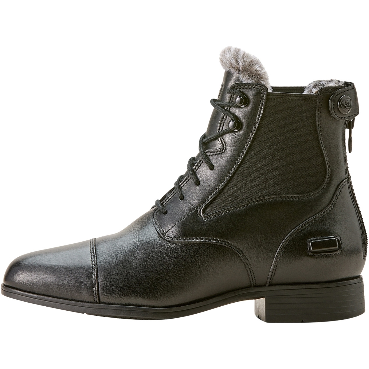 Ariat Womens Kendall Back Zip Sherpa Paddock Boots 10053765 - Black